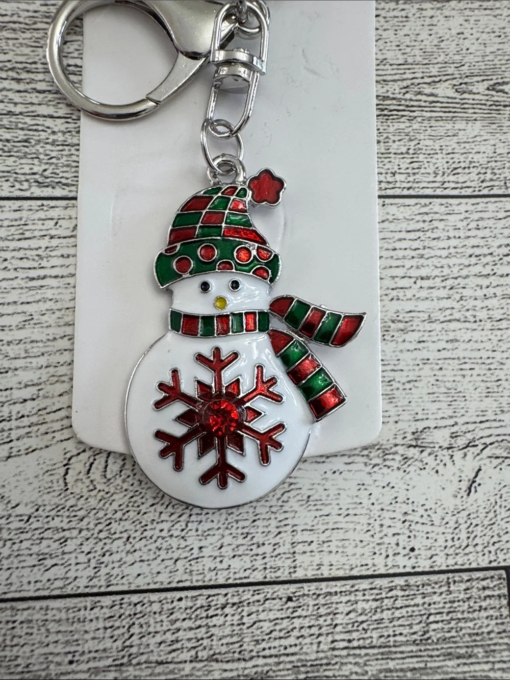 Mint festive snowman